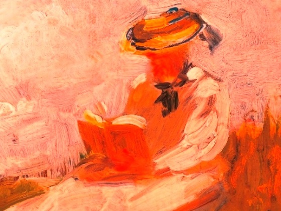 Franz Marc - Lesende Frau im Grünen - 1906