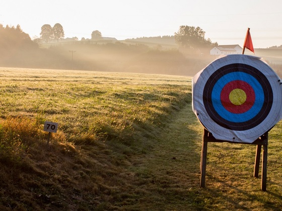 Zielscheibe im Herbst