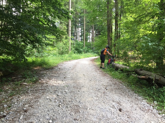 Grober Schotter hinter Geretsried