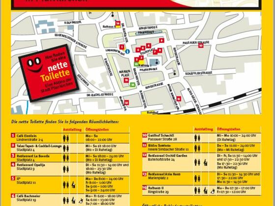 Wo finde ich nette Toiletten