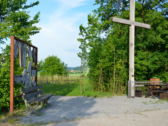Eingang zum Weinlabyrinth
