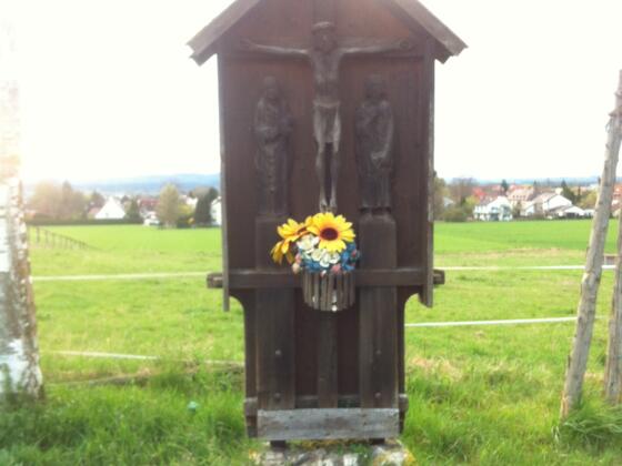 Wegekreuz am Weg nach Weilheim