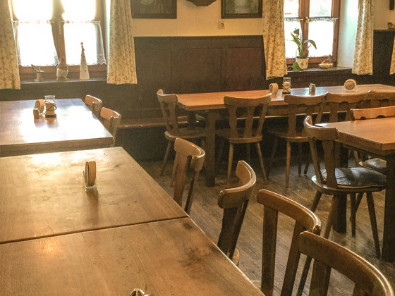 Gaststube im Gasthaus Steidl