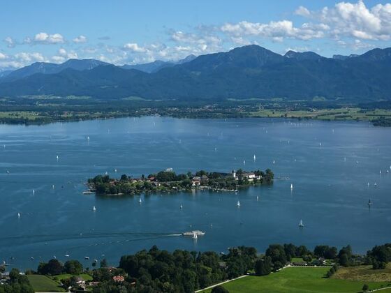 Fraueninsel aus der Vogelperspektive