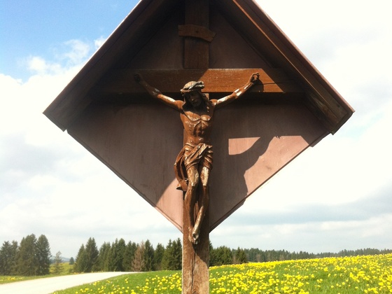 Wegkreuz am nördlichen Ortsrand von Lauterbach