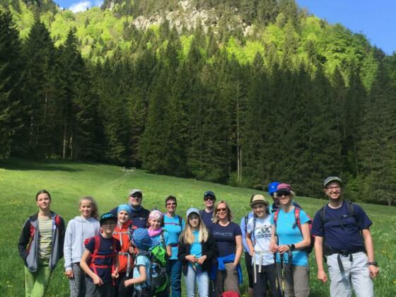 In der Bildmitte ist der Felsklotz des Kofels bereits sichtbar