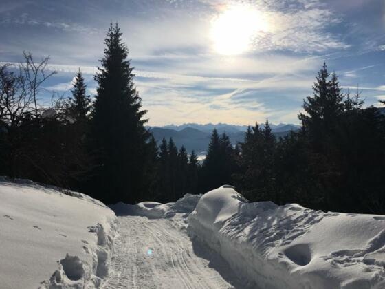 Blick von der Denkalm im Winter