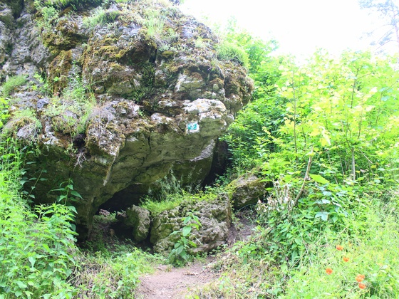 Höhle Nr. 8 befindet sich an der kleinen Straße Hirschbach - Schmidtstadt