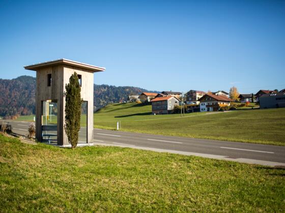 BUS:STOP Krumbach, Haltestelle Oberkrumbach
