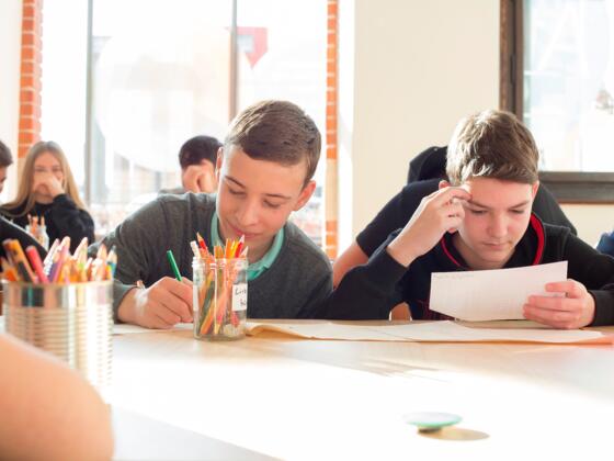 Schüler*innen der 8.Klasse der Grund- und Mittelschule Memmingerberg