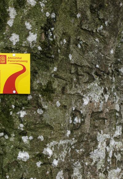 Beschriftung Altmühltal Panoramaweg