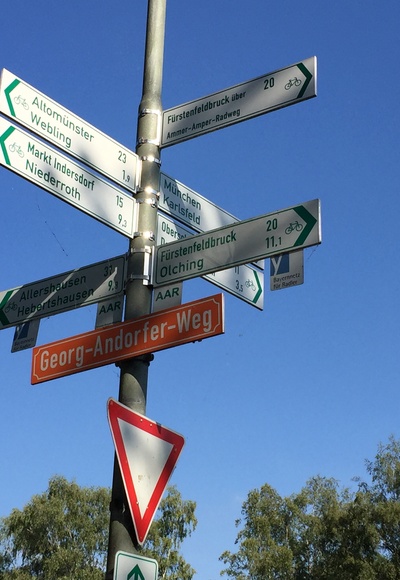 Ammer-Amperradweg nach Fürstenfeldbruck