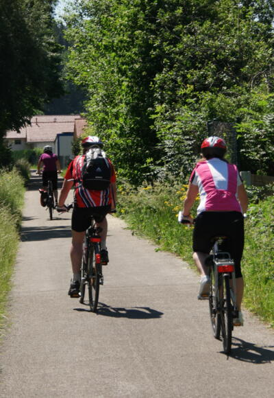 Unterwegs auf dem Sachsenrieder Bähnle