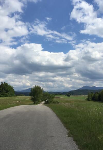 Abfahrt Richtung Habach