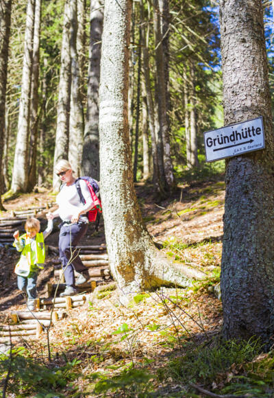 Zustieg zur Gründhütte