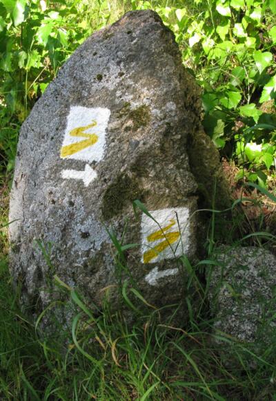 Wegmarkierung Goldsteig