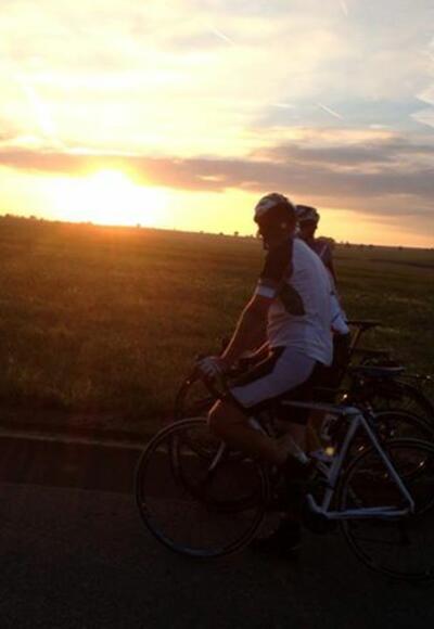 Auf dem Rückweg kurz vor Sonnenuntergang