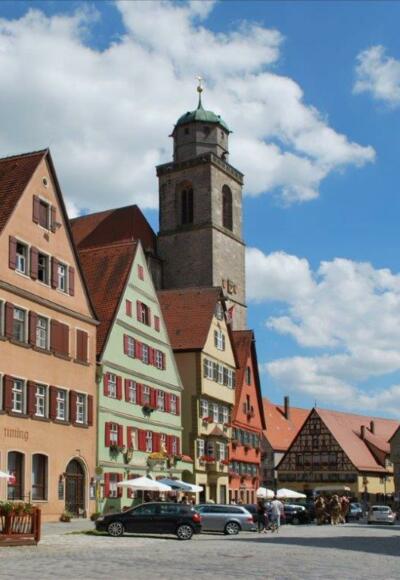 Blick auf das Münster in Dinkelsbühl