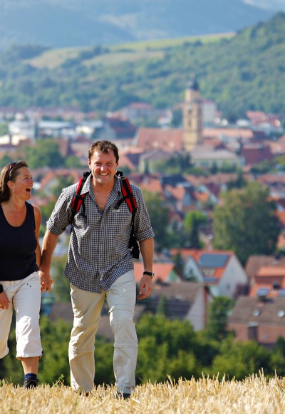 Wanderer über Bad Mergentheim