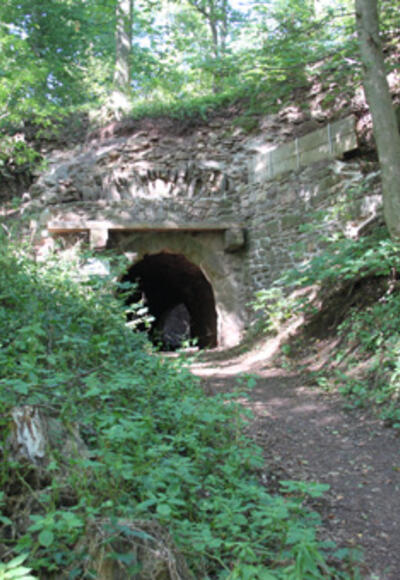 Hohenlandsberg - Eingang zur Burgruine