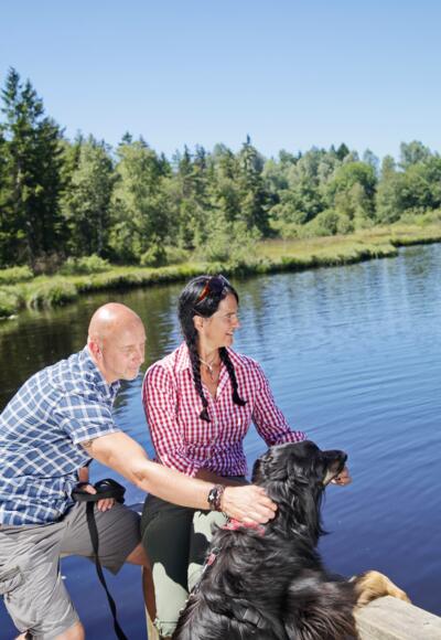 Wandern am Waldsee in Lindenberg