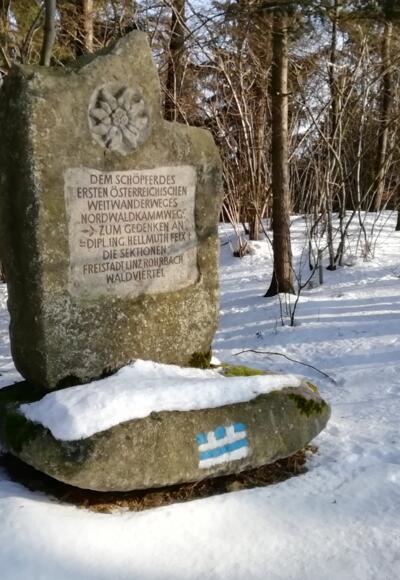 Nordwaldkammweg-Denkmal St. Peter bei Freistadt