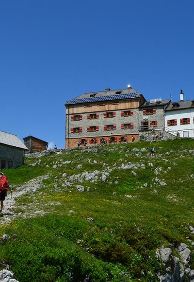 Ankunft am Watzmannhaus