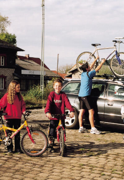 Familienausflug am Adalbert-Stifter-Radweg