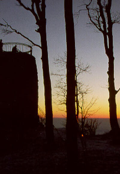 Der Aussichtsturm bietet einen phantastischen Ausblick.