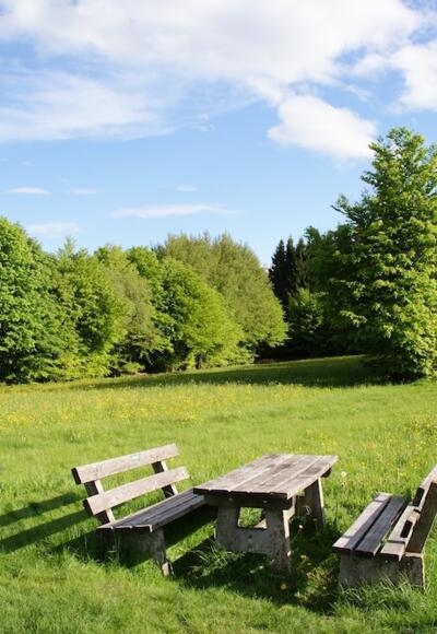 Rastplatz am Wanderweg Nr. 2