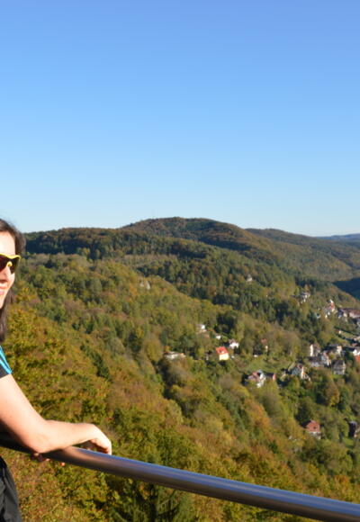 Blick vom Brünhildenstein auf Muggendorf