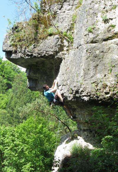 spektakuläre Klettermeter im Frühstücks TV