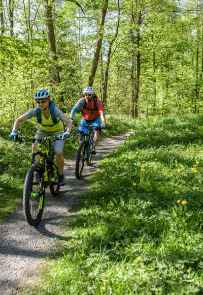 Radfahrer am Rennsteig