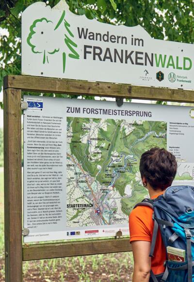 Ausgangspunkttafel an der Alten Schneidmühle