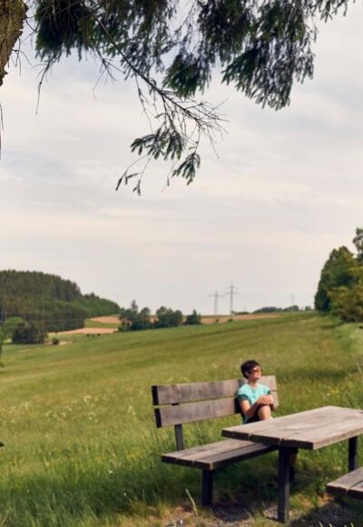 Rast auf dem FrankenwaldSteig