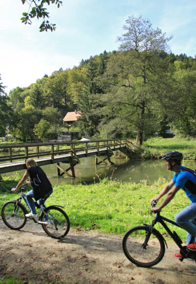 Radler an der Pegnitz