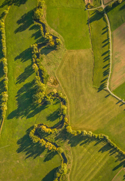 Idyllische Landschaft des Rodachtals