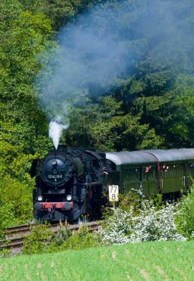 Dampflokfahrt auf der Schiefen Ebene
