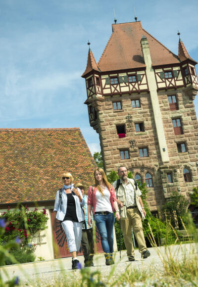 Der Schottenturm der Burg Abenberg