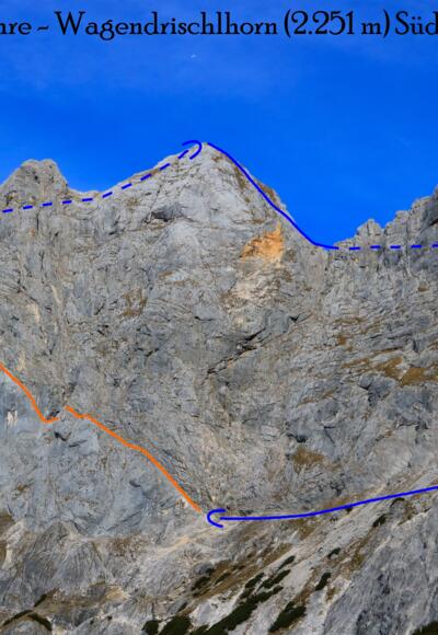 Zellerführer Wagendrischlhorn Übersichtsbild - Topo