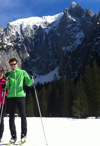 Langlaufen Höhenloipe Scharitzkehl, Obersalzberg Berchtesgaden