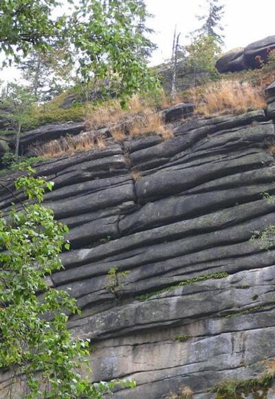 Die imposante Felsformation auf dem Epprechtstein.