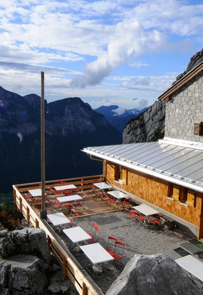 Sonnenterasse der Blaueishütte