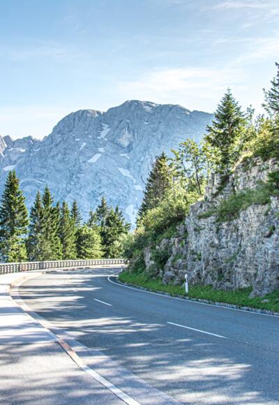 Straße am Scheitelpunkt