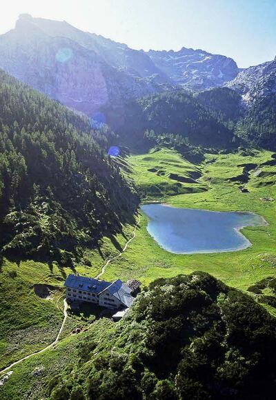 Kärlingerhaus mit Funtensee