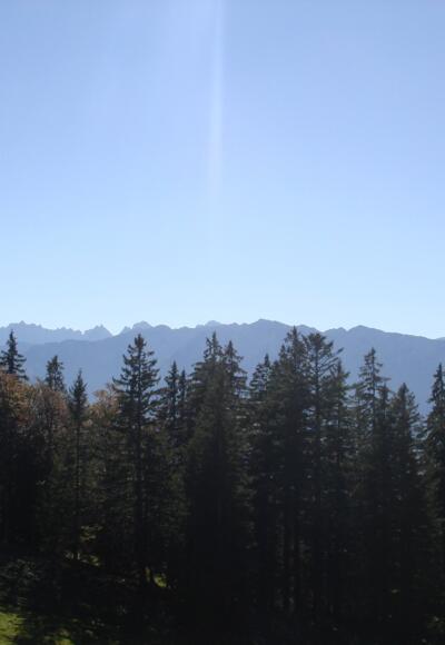 Blick auf das Kaisergebirge