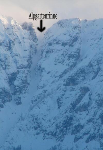 Übersicht über die Rinne.