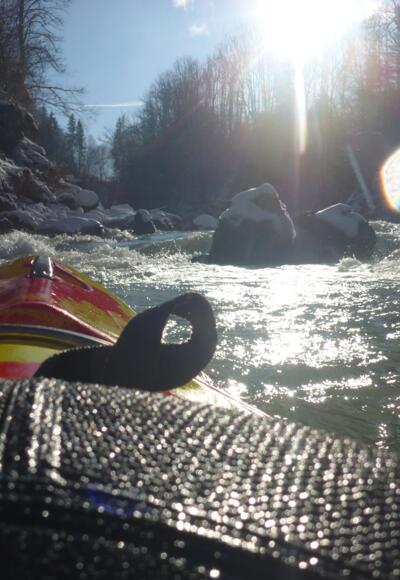 Kanu auf der Saalach