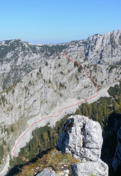 Dürreckberg Südflanke von der Brettgabel