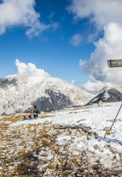 Am Gipfel vom Hohen Brett 2340 Meter